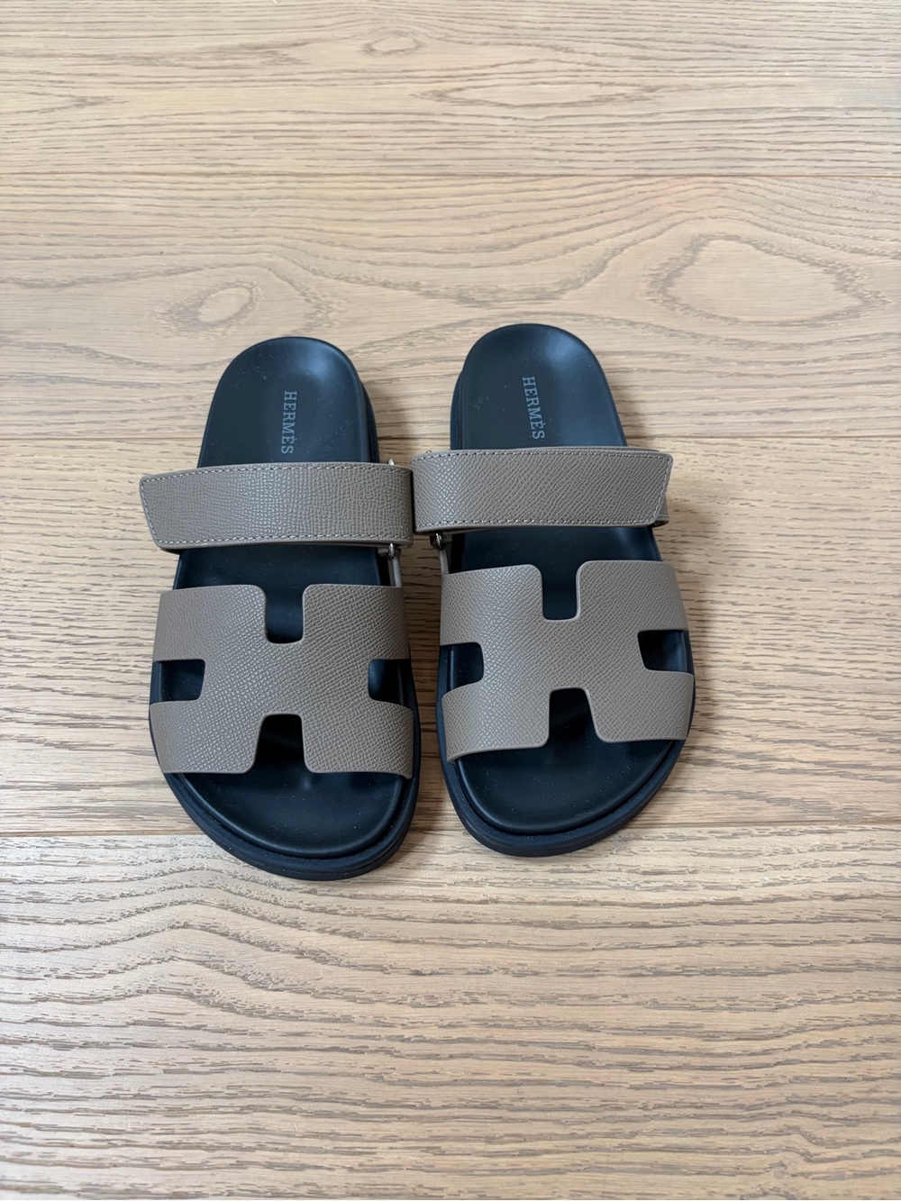 Chypre Slide Sandals in Etoupe